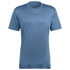 Camiseta De Trekking Adidas Mt Tee Wonder Steel