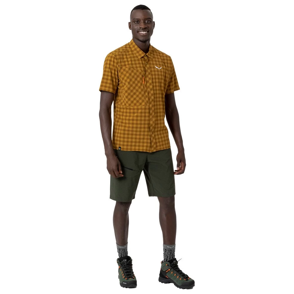 Pantalón Corto De Trekking Salewa Puez 3 Durastretch M Dark Olive 6 Pantalón Corto De Trekking Salewa Puez 3 Durastretch M Dark Olive - Imagen 4