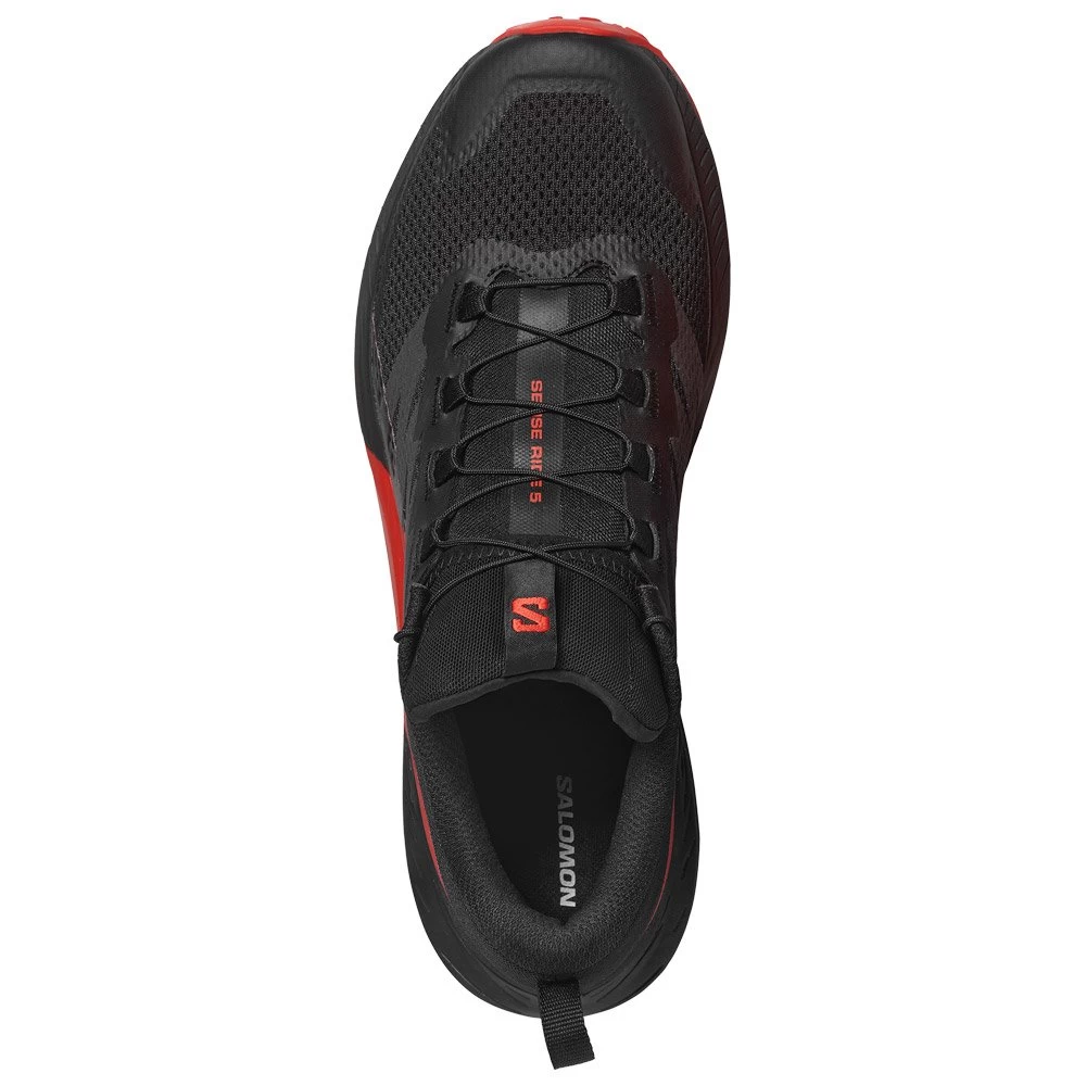 Botas De Trail Salomon Sense Ride 5 Black Fiery Red Black 7 Botas De Trail Salomon Sense Ride 5 Black Fiery Red Black - Imagen 5
