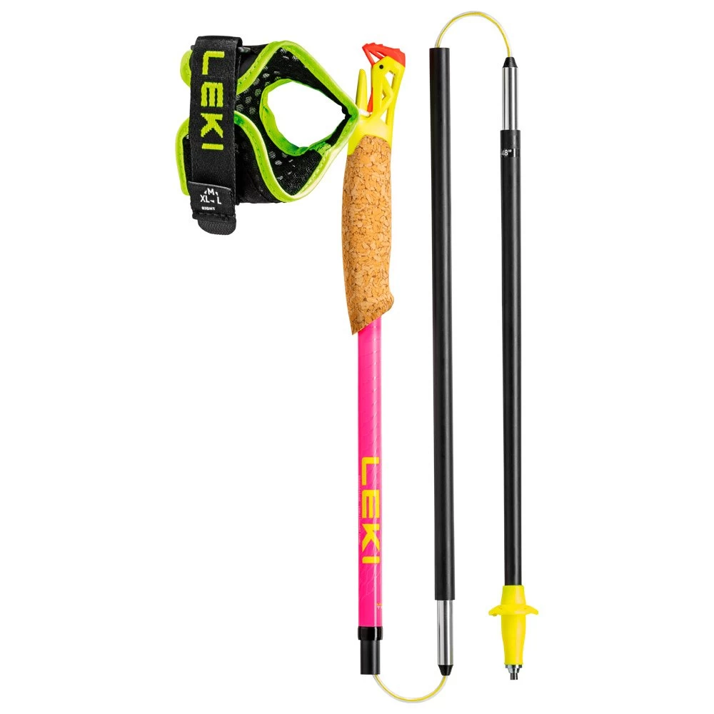 Bastones Leki Ultratrail FX.One Superlite Neon Pink Neon Yellow Natural Carbon 5 Bastones Leki Ultratrail FX.One Superlite Neon Pink Neon Yellow Natural Carbon - Imagen 3