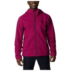 Chaqueta De Trekking Columbia M's Omni-Tech Ampli-Dry Shell Red Onion, Black
