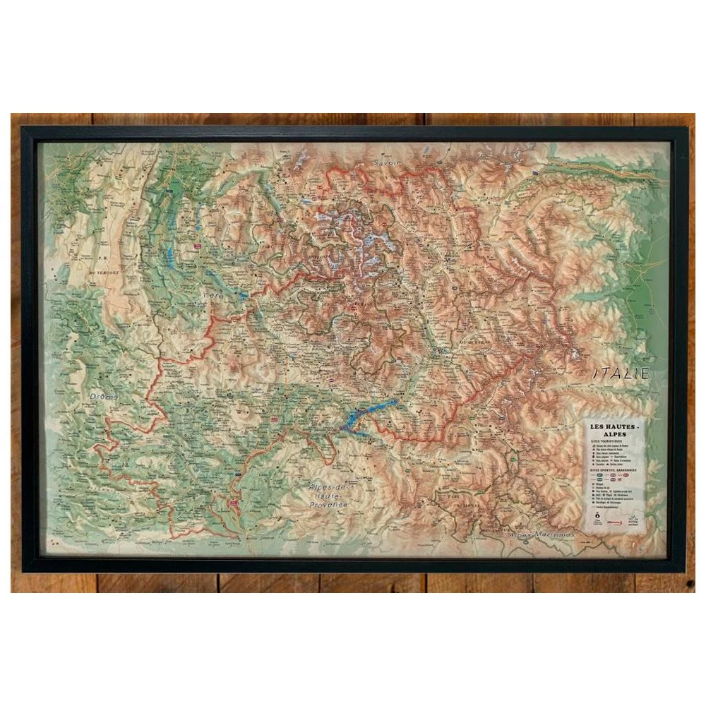 Mapa 3D 3DMAP Les Hautes-Alpes 4 Mapa 3D 3DMAP Les Hautes-Alpes - Imagen 2