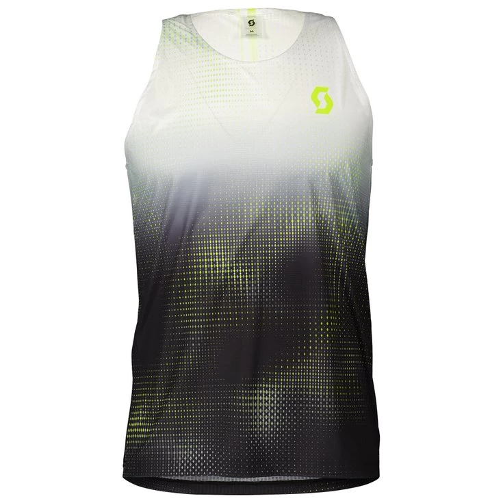 Camiseta De Trail Scott RC Run Men's Tank White Yellow 6 Camiseta De Trail Scott RC Run Men's Tank White Yellow - Imagen 4