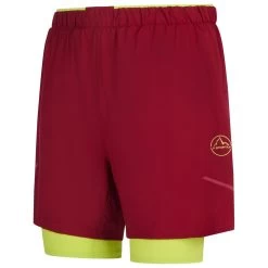 Pantalón Corto De Trail La Sportiva Trail Bite Short Sangria Lime Punch