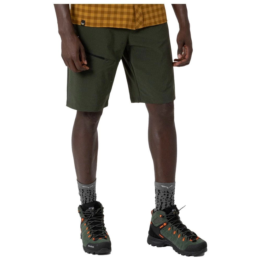Pantalón Corto De Trekking Salewa Puez 3 Durastretch M Dark Olive 4 Pantalón Corto De Trekking Salewa Puez 3 Durastretch M Dark Olive - Imagen 2