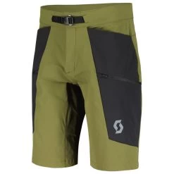 Pantalón Corto De Trekking Scott Explorair Tech Short Fir Gree Black