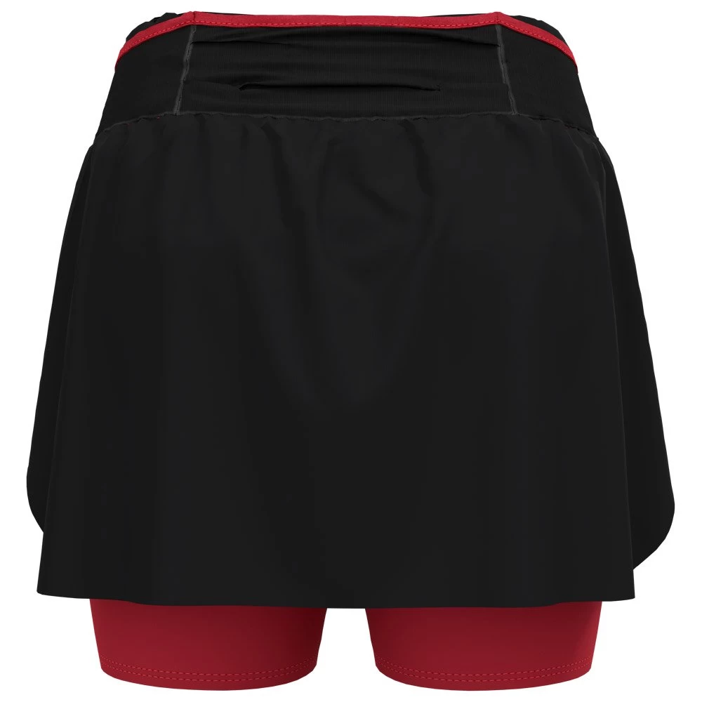 Pantalón Corto De Trail Odlo X-Alp Skirt Black, American Beauty 4 Pantalón Corto De Trail Odlo X-Alp Skirt Black, American Beauty - Imagen 2