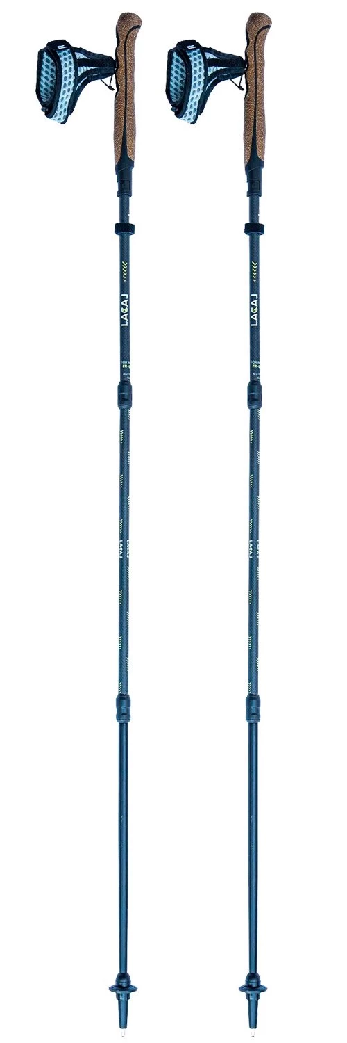 Bastones Lacal Quick Stick Carbon 124-130 Green 3 Bastones Lacal Quick Stick Carbon 124-130 Green