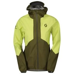 Chaqueta De Trekking Scott Explorair Light Dryo 2.5L W Fir Green Bitter Yellow