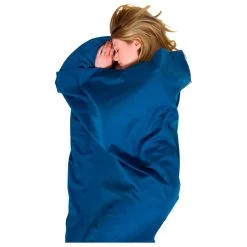 Sábana De Saco De Dormir Lifeventure Polycotton Sleeping Bag Liner Rectangular Navy Blue