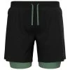 Pantalón Corto De Trail Odlo X-Alp Trail 6 Inch 2-In-1 Short Black, Loden Frost