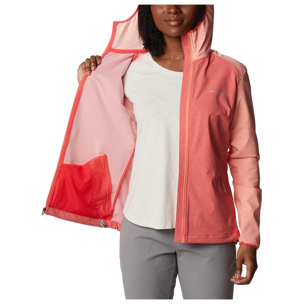 Chaqueta De Trekking Columbia W's Heather Canyon Softshell Jacket Red Hibiscus 6 Chaqueta De Trekking Columbia W's Heather Canyon Softshell Jacket Red Hibiscus - Imagen 4