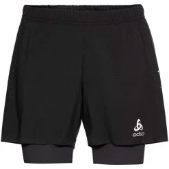 Pantalón Corto De Trail Odlo Zeroweight 5 Inch 2in1 Shorts Black