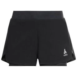 Pantalón Corto De Trail Odlo Zeroweight 3 Inch 2-In-1 Short Wmn Black