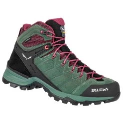 Botas De Senderismo Salewa Alp Mate Mid WP Wmn Duck Green Rhododendon
