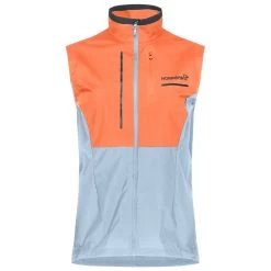 Chaqueta De Trail Norrona Senja Aero90 Vest W's Flamingo - Blue Fog