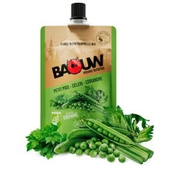 Puré Baouw Compotes Energétiques Bio 90g Petit Pois - Celeri - Coriandre