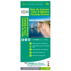 Mapa IGN Baie De Somme Cote D'albatre Fecamp Etretat