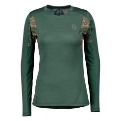Camiseta De Trail Scott Trail Run L/S Women's Smoked Green/Crystal Pink