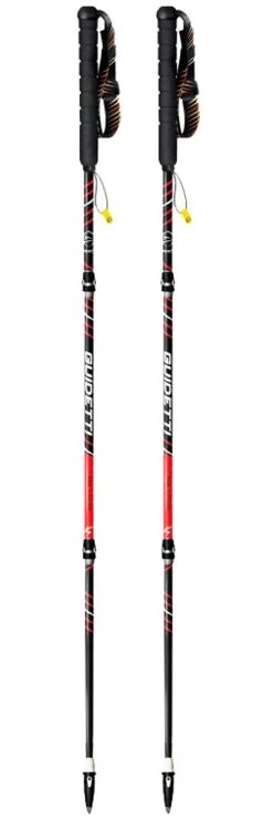 Bastones Guidetti Silver Aéro Alu Noir Rouge